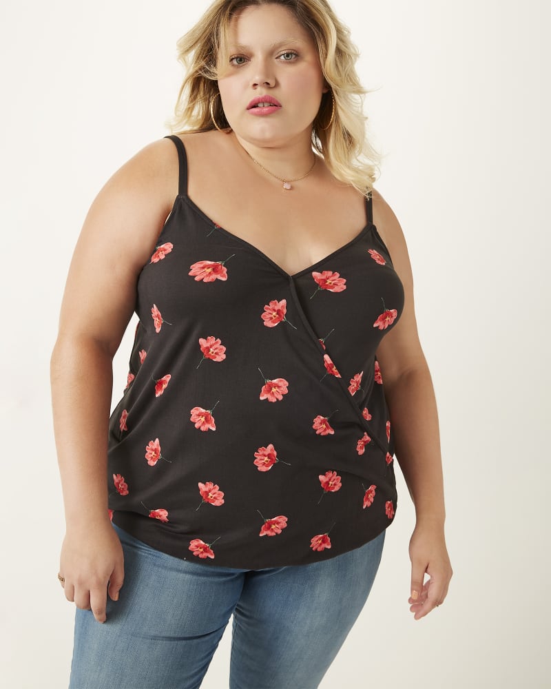 Front of plus size Victoria Blouson Tank by Socialite | Dia&Co | dia_product_style_image_id:165515